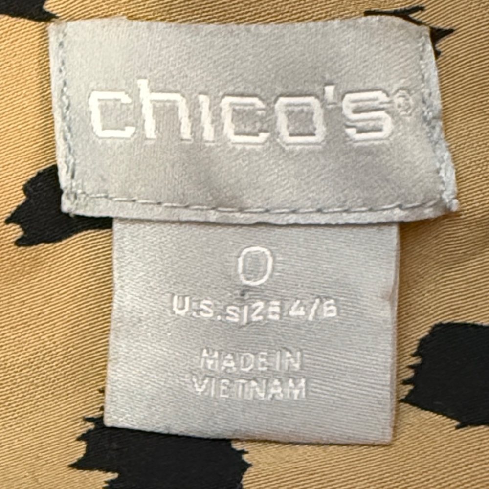 Chico’s leopard print button down bliuse - image 5